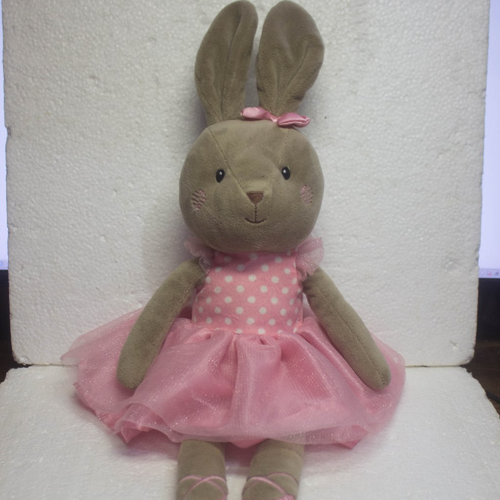 Spark Create Imagine Plush Brown Ballerina Bunny with Rattle